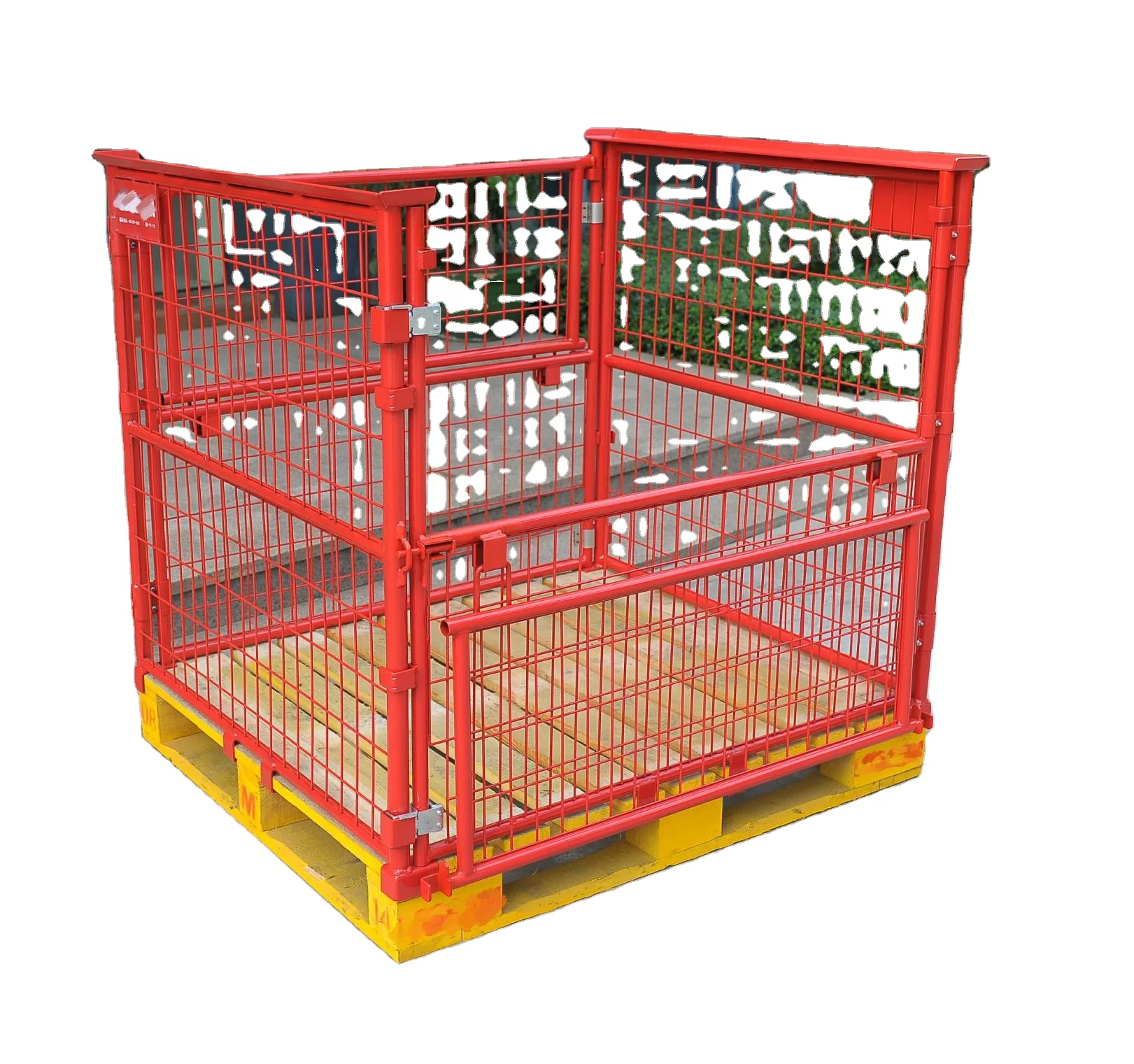 Good quality factory universal transportation cargo & storage equipment 4-side metal cage