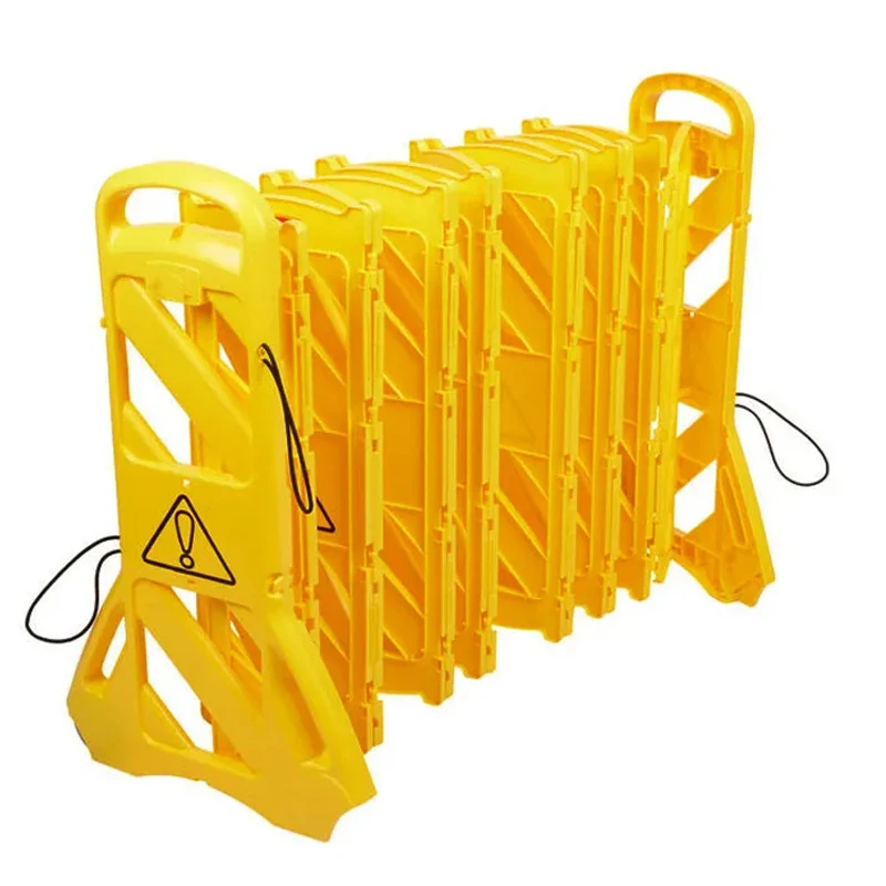 Mobile Expandable Plastic Traffic Barrier Retractable Belt Safety Barricade for Indoor Venue & Road Security