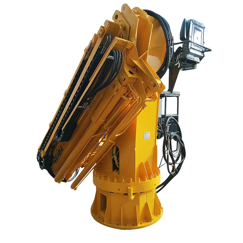 Small Car Rollback Marine With Crane Knuckle Folding Truck Wrecker Towing Ship