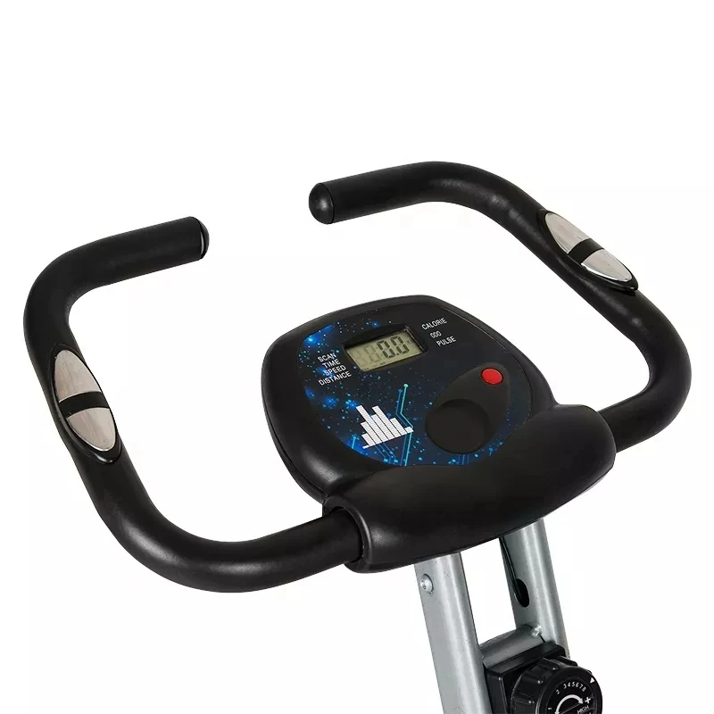 Magnetic Fitness Foldable Stationary Exercise Bike For Home Gym