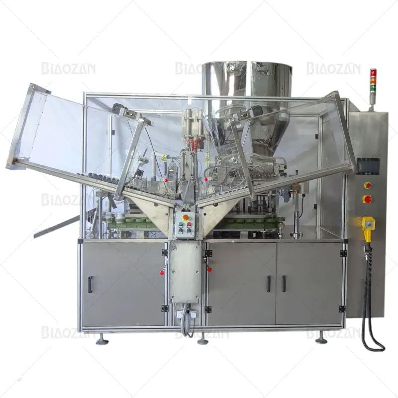 Cosmetic Cream Tube Filling Production Line Fully Automatic Toothpaste Soft Tube Filling And Sealing Machine 10ml to 500 ml