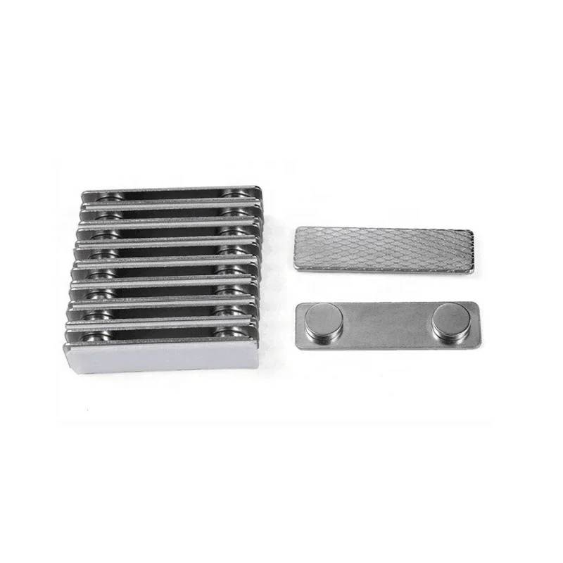 Hot-selling Magnet Metal Name Plate Breastplate Buckle Office Work Card Plastic Nameplate Magnets Metal Badge Magnet