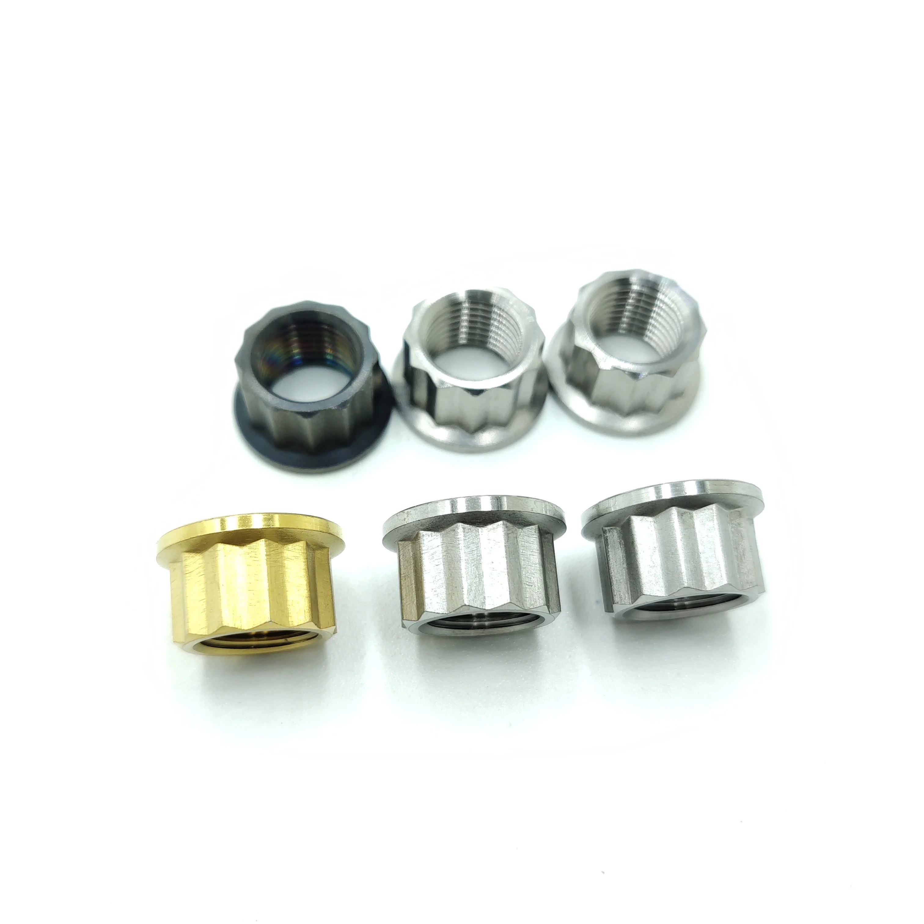 Hex Flange M10 x 1.25  Titanium Nut Screw Bolt Fastener