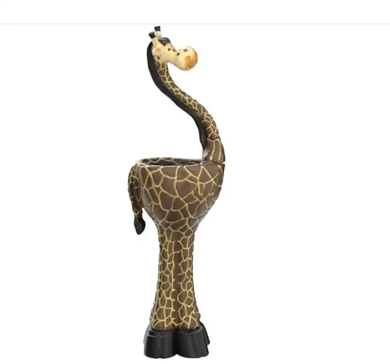 Garden Decor resin Giraffe Flower Pot