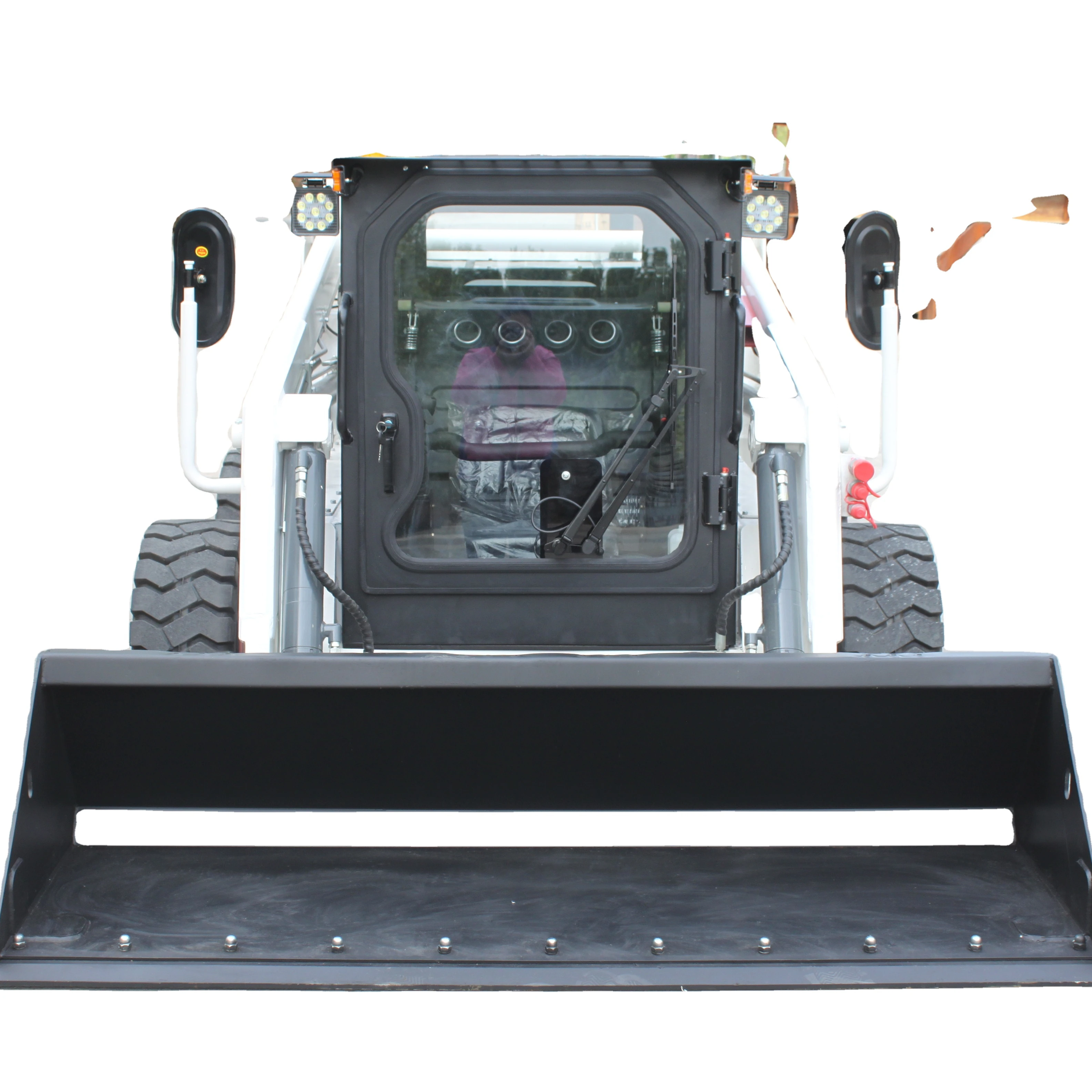 Wecan Mini Skid Steer Loader 830kg Poclain Hydraulic New Track Wheel Featuring 1-Year PLC Hot Sale Engine Motor Pump