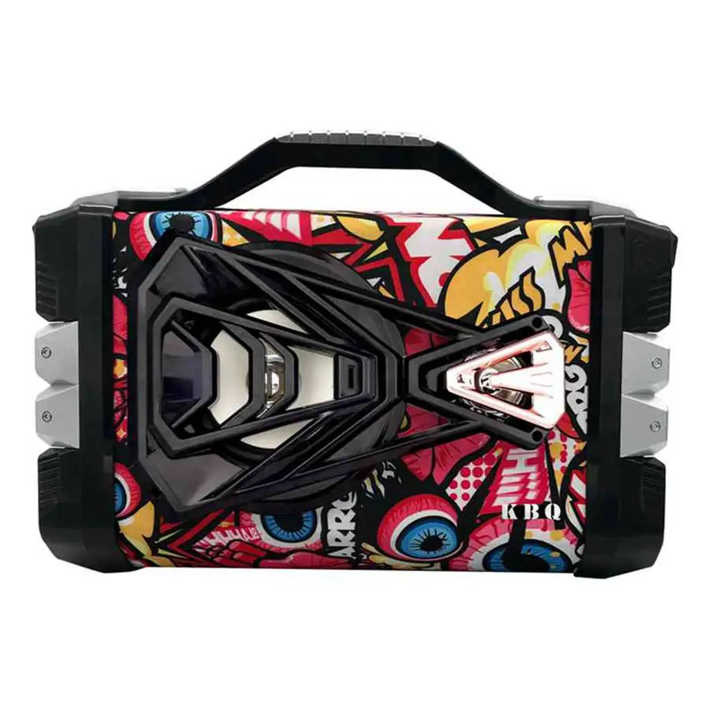 Graffiti Bluetooth speaker with Fm SD TF card mic input for karaoke Record function