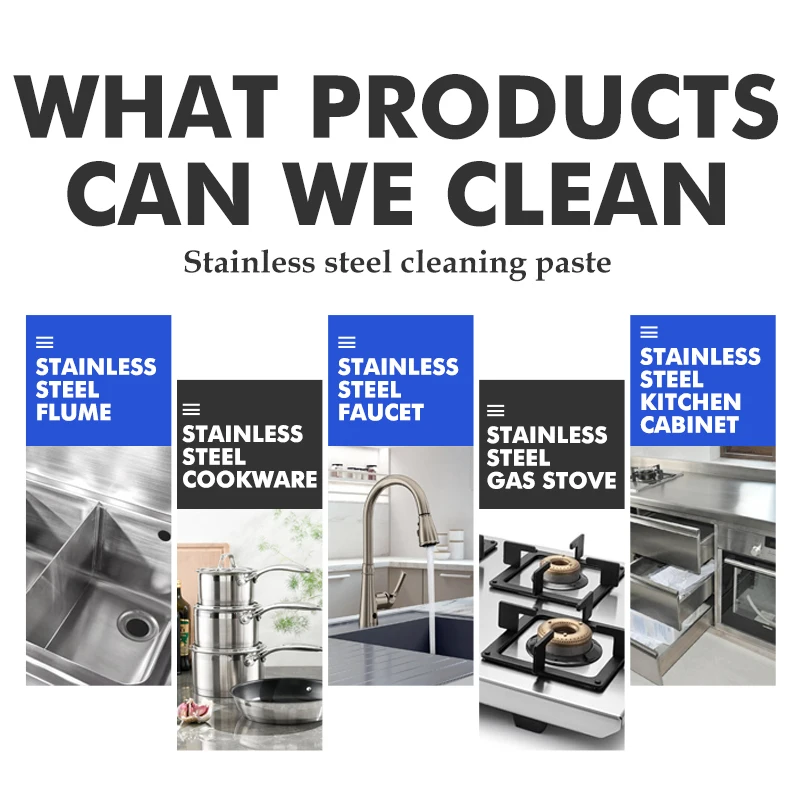 Kitchen detergent easy washing customized eco-friendly stainless steel cleaner