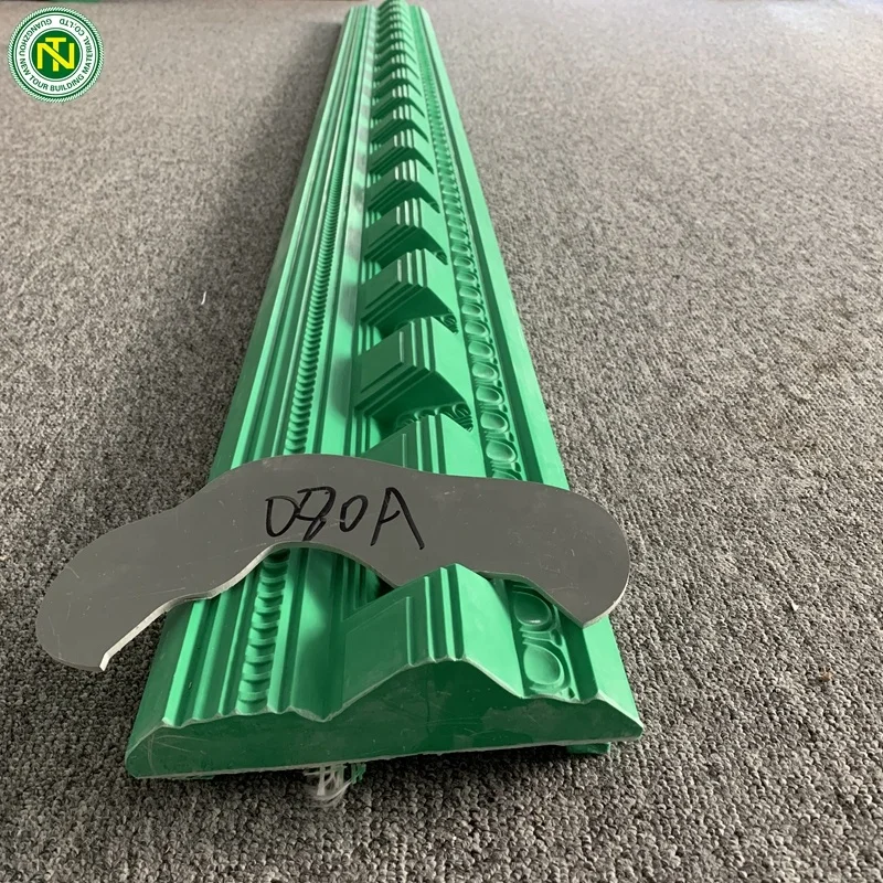 Green fibreglass mold for making plaster gypsum ceiling crown molding line