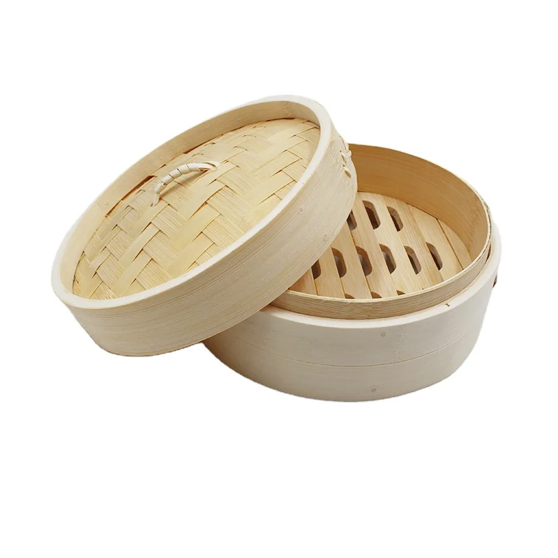 Biodegradable reusable 10 inch dim sum bamboo kitchen