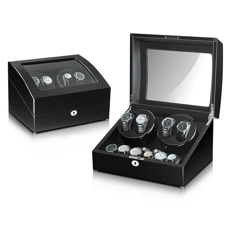 High End Automatic Watch Winder Mechanical Watch Rotation 4+6 watch box case