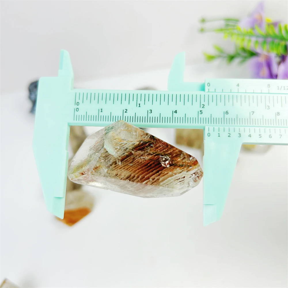 Wholesale Crystal Stone Natural Raw Stone Ghost Crystals Polished Melaleuca garden quartz Free Form For Decoration