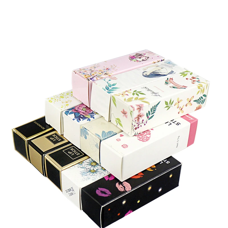 wholesale folding lipstick paper gift packaging box