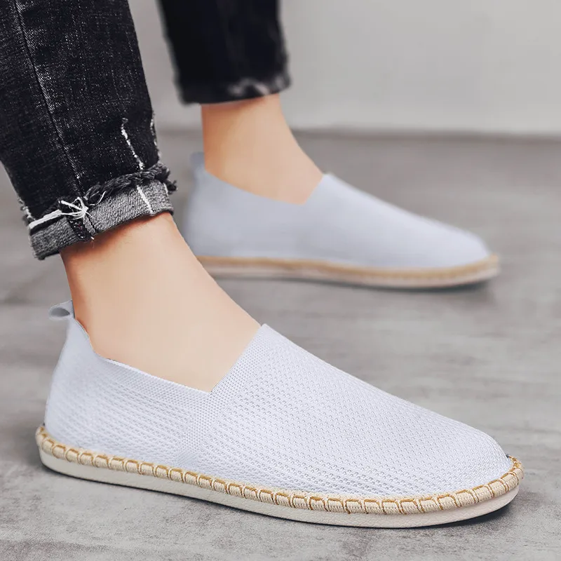 Wholesale New Casual Breathable Fisherman Shoes Comfortable and Ultra-Light Lazy Slip-on Canvas Shoes For Man