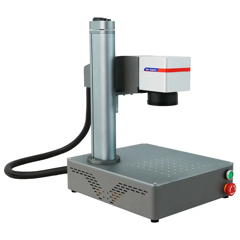 Portable Desktop Mini 20W Fiber Laser Marking Machine fo Plastic Metal Engraving Nameplate Jewelry Metal Stainless Steel