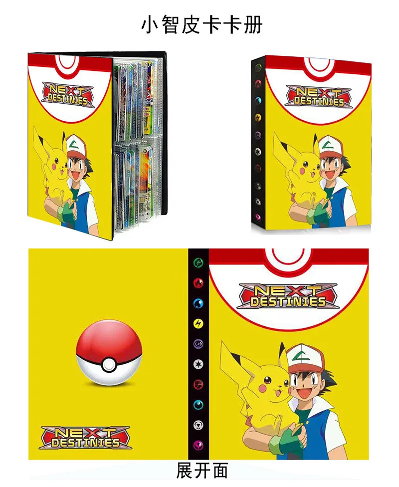 Card Album Compatible with Pokemon Cards, Card Holder, Binder Cards Album Book Best Protection Trading Cards