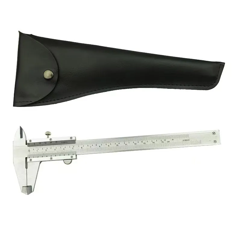 Carbon Steel 150mm   open block auto lock vernier caliper with thumb clamp