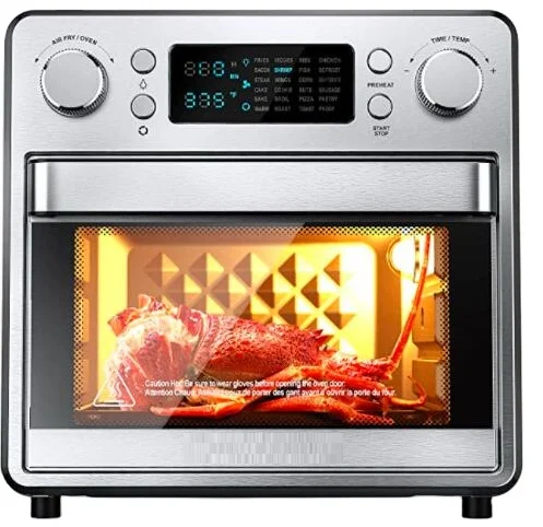 KUFU Custom 15L Electric Ovens With Digital Controls Stainless Steel Smart Home Oven Air Frying Without Oil Air Fryer Oven