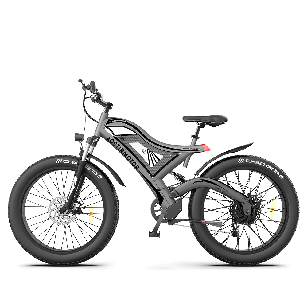 2022 Brushless Fast Speed Mid/Rear Drive 750W/1000W 48V Fat Tire Electric Mountain Bike