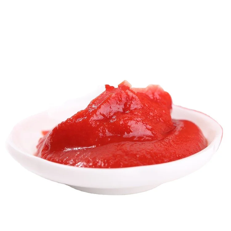 100% Natural Wholesale Salty Tomatoes Ketchup Cooking Sauce 28-30% Brix Sachet Tomato Paste 70G