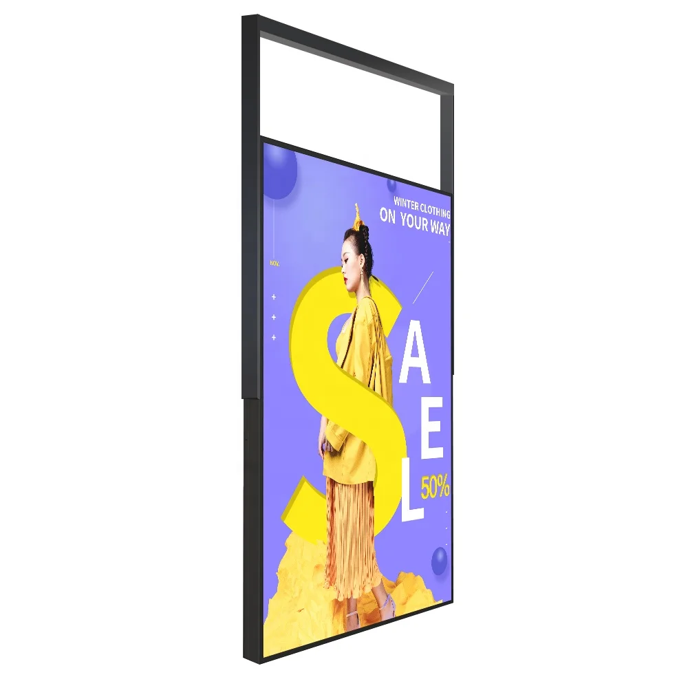 55 inch indoor High Brightness LCD Digital Window Facing Advertising Display LCD Monitor For Shop