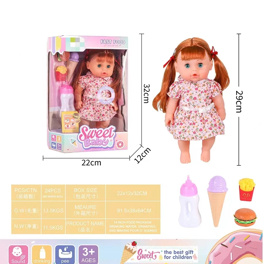 2024 Hot Sale Lifelike Realistic Fashion Clothing Eye Doll for Children Baby Vinyl Plastic Reborn