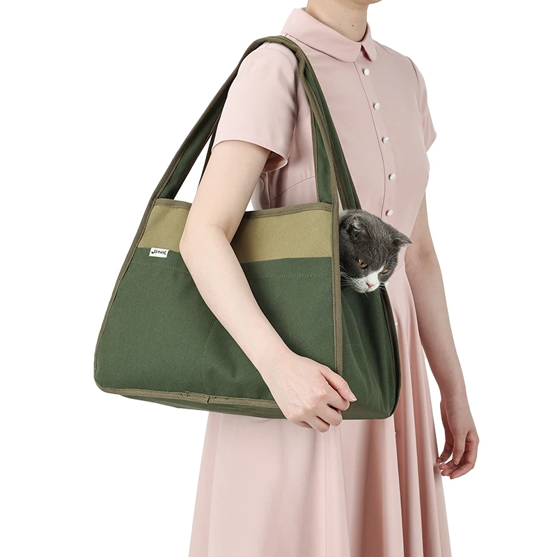 OEM Walking Outdoor Travel Pet Tote Leisure Style Canvas Puppy Dog Carrier Bag dog carrier cat carrier bag dog travel bag