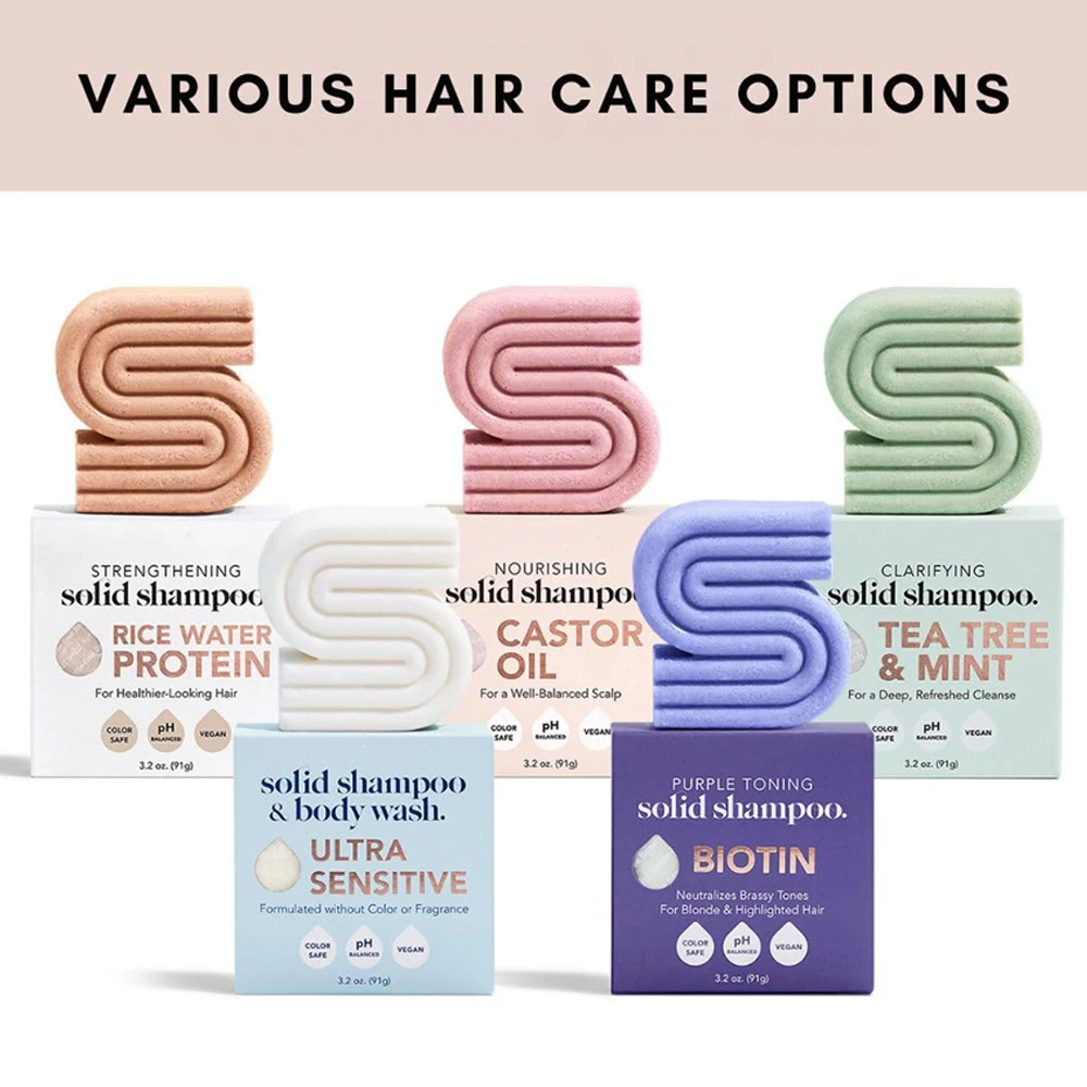 Private Label OEM Natural Handmade  Solid  Rice Water Shampoo Bar & Conditioner Soap