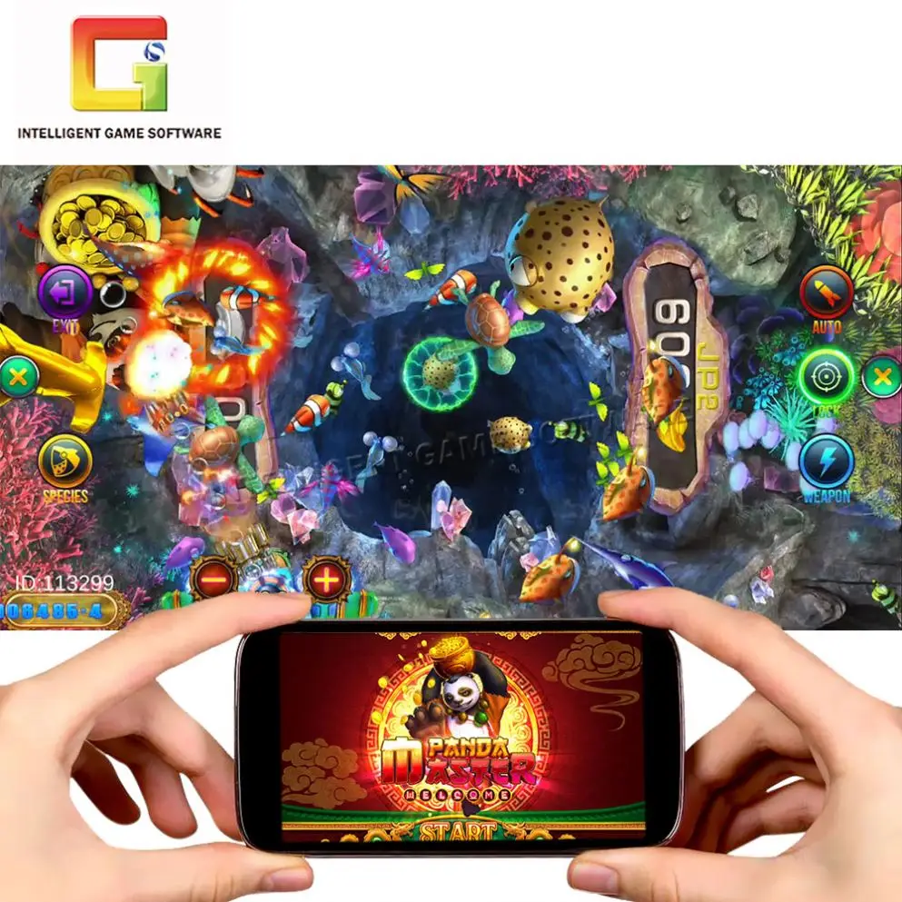 Panda Master Mobile Virtual Fishing Software App Hot Selling  Platform Table Top Online 3D Fish Game