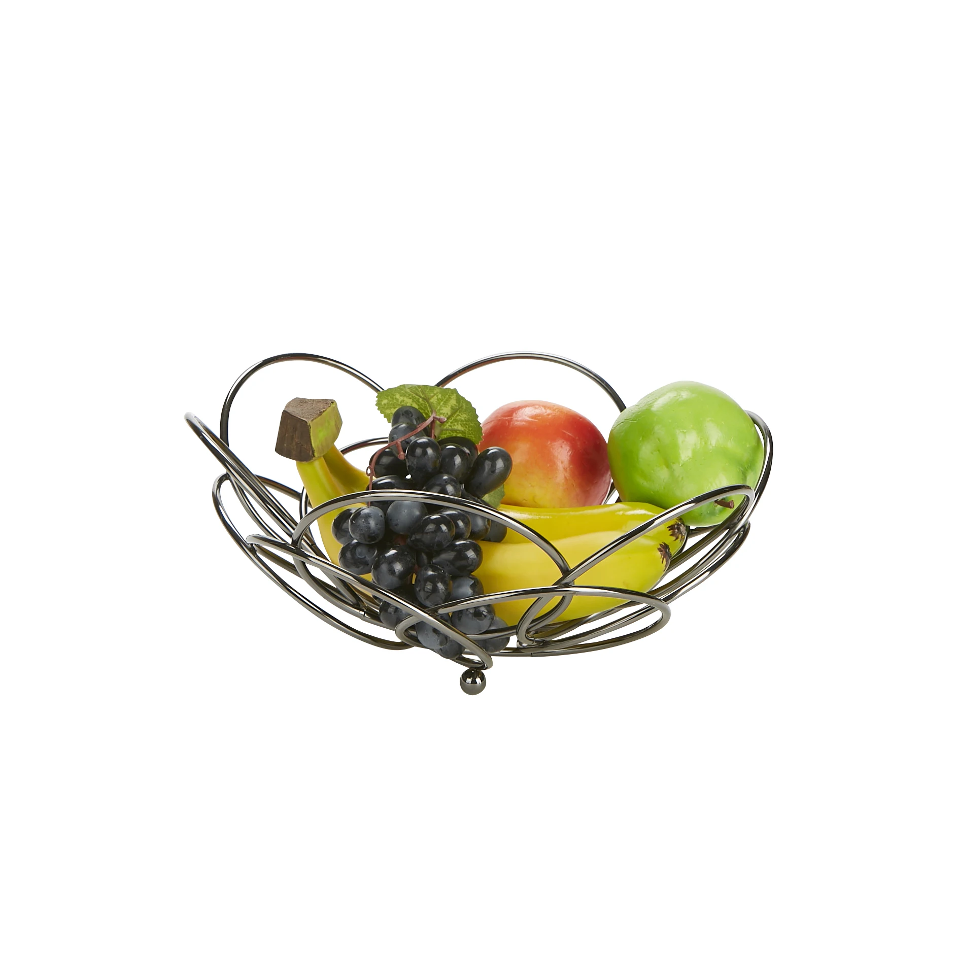 High Quality 2 Tier Metal Wire Basket For Vegetable Fruit Disassembly Fruit Basket