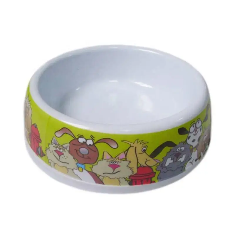 OEM Wholesale Cheap Round 6.5 Inch Melamine Pet Bowls For Dogs Custom Melamine Pet Food Bowl