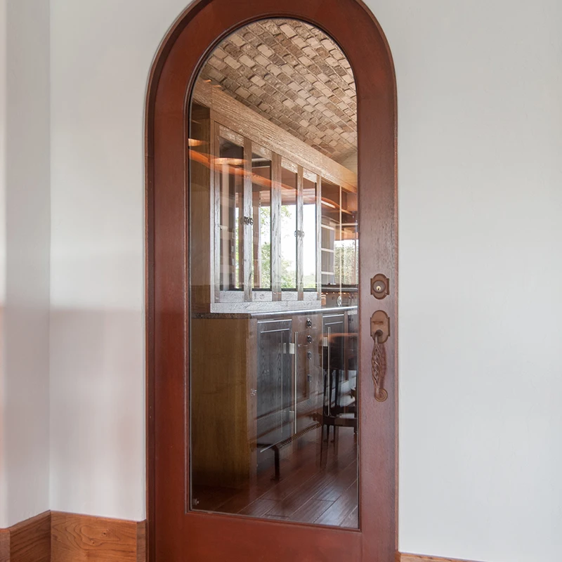 Interior Wooden Doors with Custom Carving Details