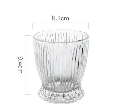 Hot Selling Cheap Glass Beer Steins Whiskey Vertical Crystal Glass Cup Personality Milk Water Cup Tumbler