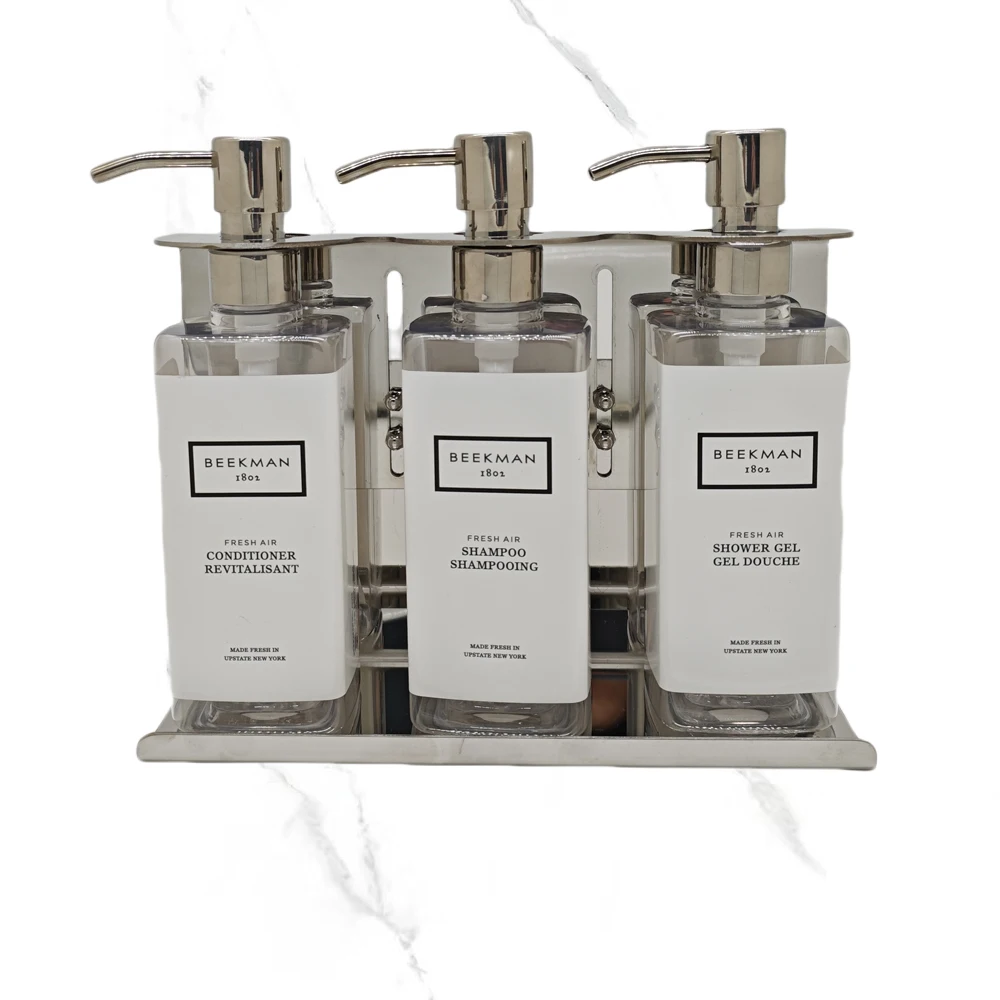 5 star hotel anti theft 500 ML wall mounted Shampoo and Conditioner Dispenser hotel soap dispenser