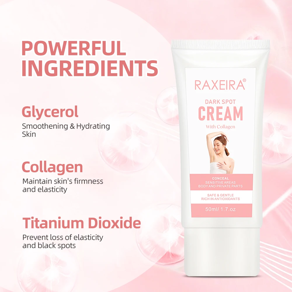 Private Label Titanium Dioxide  Whitening Anti Wrinkle Best Cream Remove Dark Spot CollagenBody Cream On Body