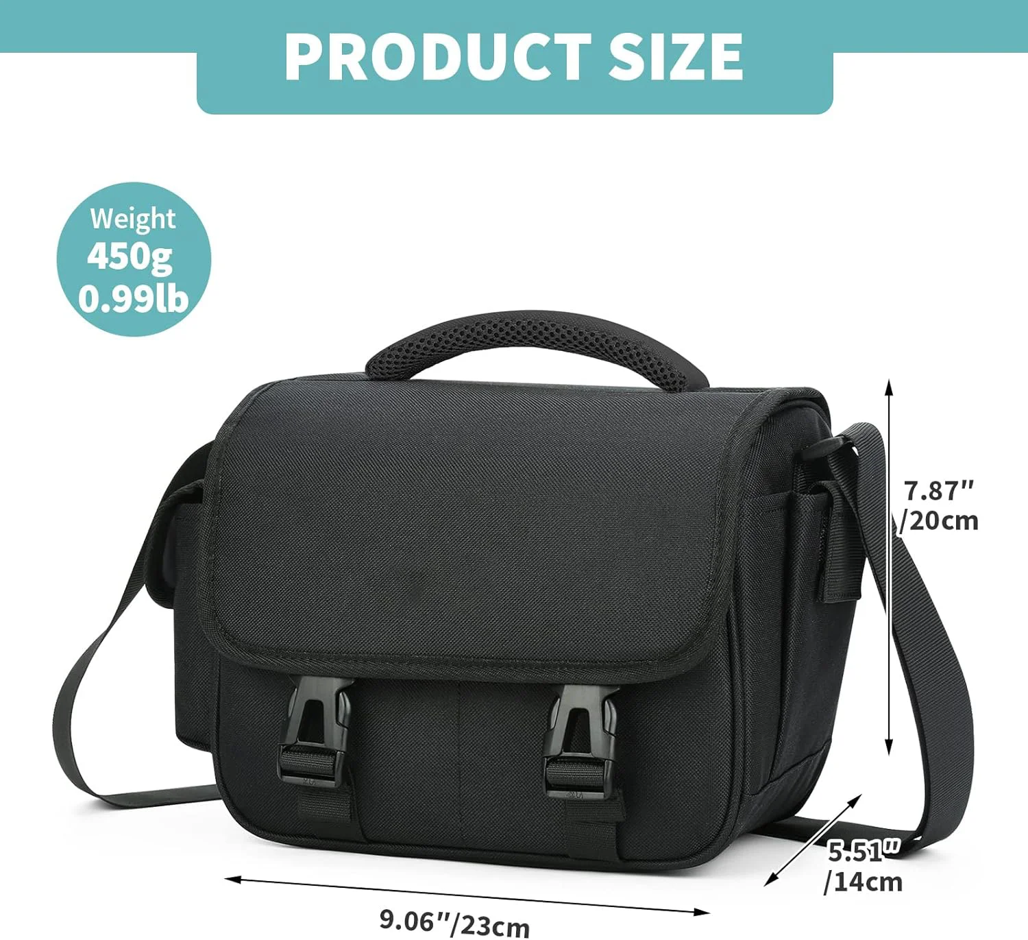 Camera Shoulder Bag Anti-theft Design Camera Case for SLR DSLR  Lenses, Cables, Crossbody Camera Bag For men and women