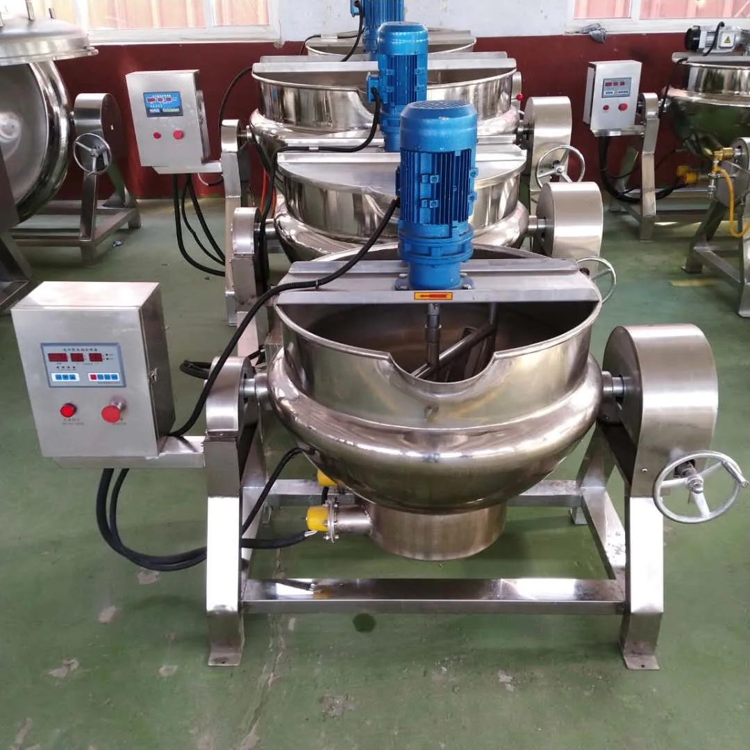 Industrial steam cooker Electric/steam/gas Heating Boiling Cooking mixing Pot jacket kettle with agitator