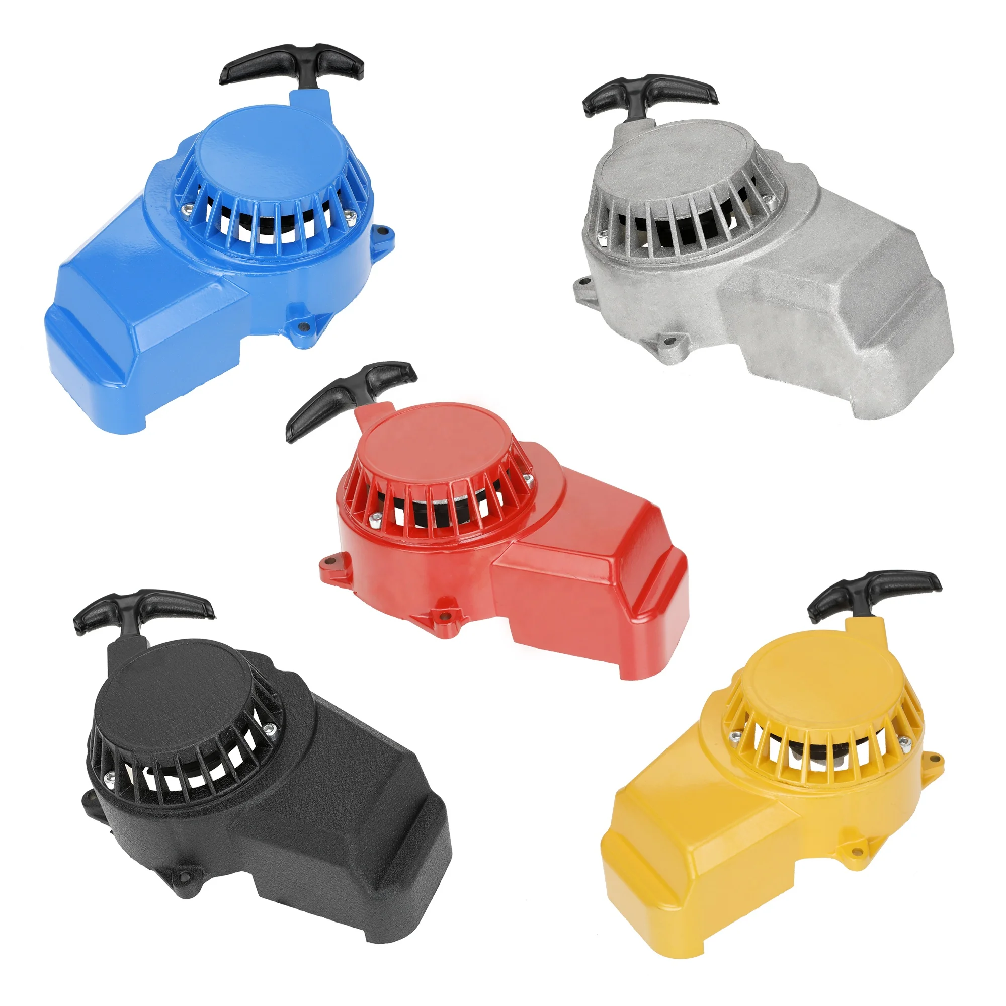 HIAORS Aluminum Pit Dirt Mini Pocket Bike Pull Start Recoil Starter for 2 Stroke Engine 47cc 49cc Quad Go Kart Motor Gas Scooter