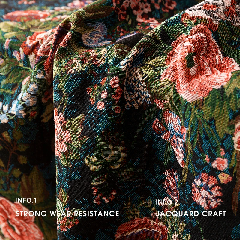 Factory Wholesale Modern Jacquard Customized Tablecloth with Tassel Edge 120*160CM Woven Polyester Cotton OEM Table cloth