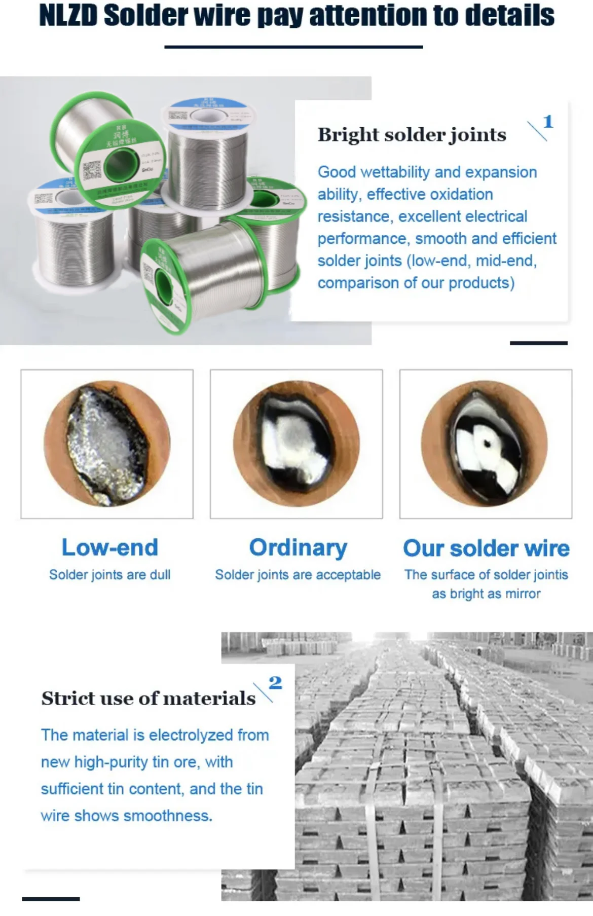 Sn63/Pb37 Solder Wire 0.8/1.0/2.0mm Flux Core 2.0% Automatic Machine Soldering Wire