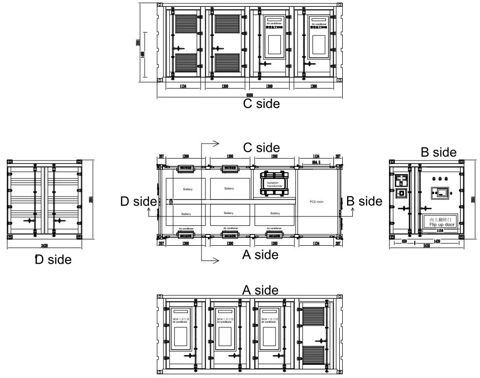 MVPACK 500kw 1mwh container photovoltaic bess solar battery energy storage system