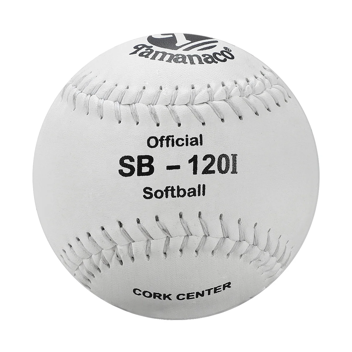 12inch White Split Leather Softball Ball Cork Core SlowPitch Softball for training SB-120I