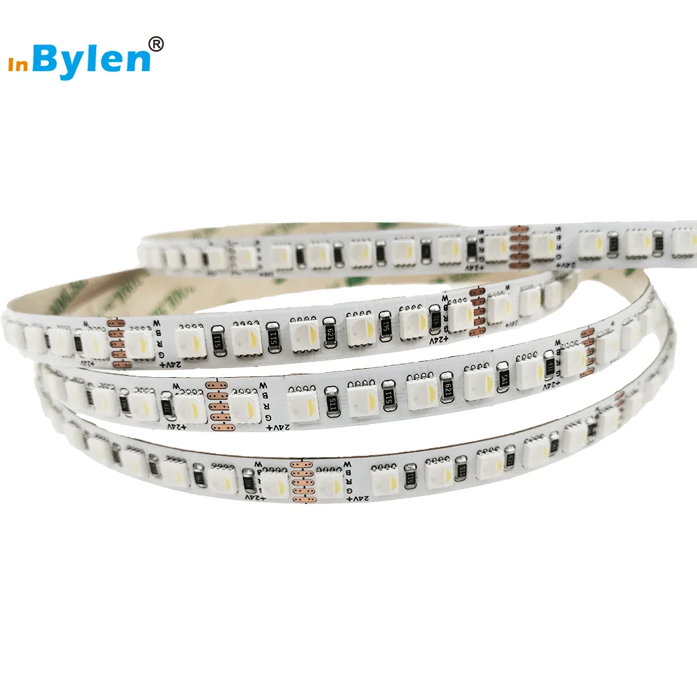 Hot-sale 55.55mm cutting 7 Leds per set 18 pixels RGBW LED strip DC 24V 16.8W RGBW 4040 126Leds IP 65 IP67 IP68 rgbw strip