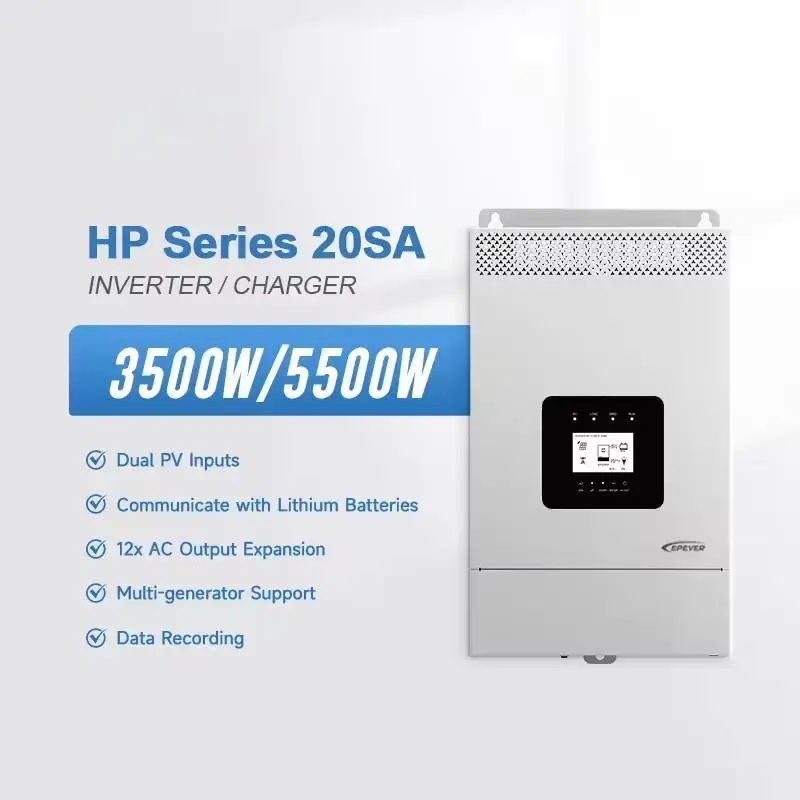 EPEVER новый продукт HP-AHP20SA Гибридный инвертор 3 5 кВт высокочастотный параллельный соединение Поддержка Все в одном солнечном инверторе