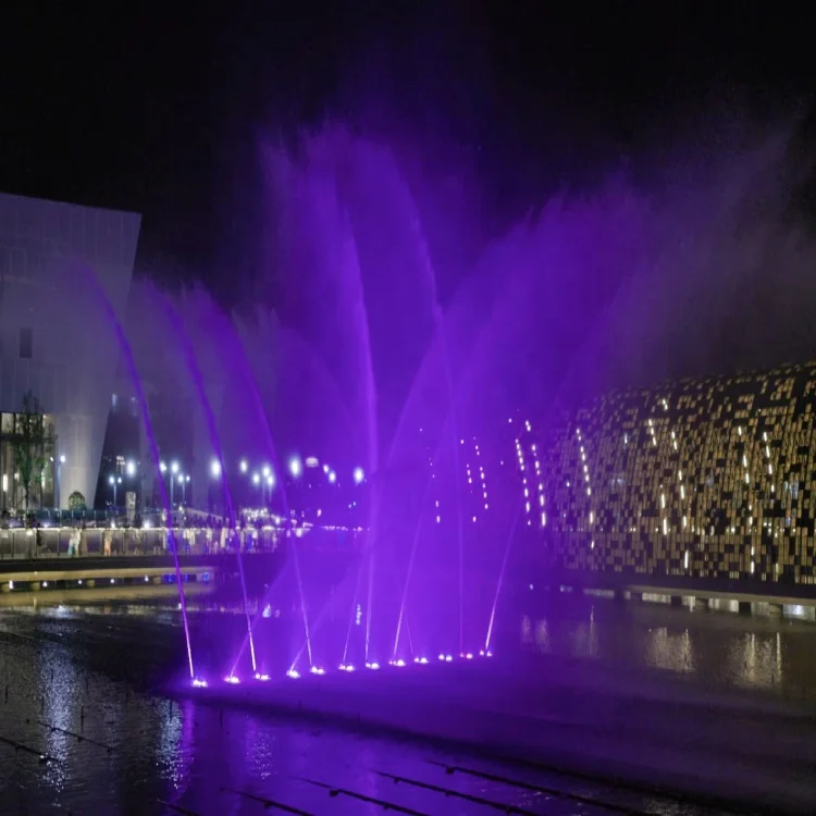 Hot Sell Pool Water Fountains Outdoor Water Fountain for parks with colorful lights