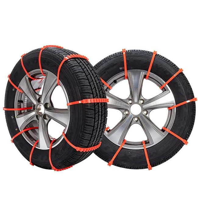 10 Pcs Anti-skid Snow Chains Car Winter Tire Wheel Chains Winter Outdoor Snow Tire Emergency zip ties