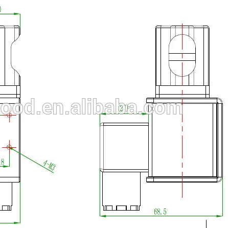 Big Size Two-way NC Type Solenoid Pinch Valve Tube Size I.D 9mm*O.D 12mm