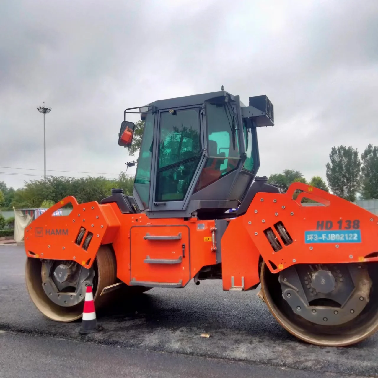 Road Construction Machinery Hamm HD138 Second Hand Compactor Road Roller Drum Vibratory Roller at Cheap Price