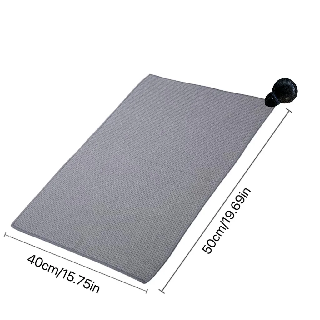 (Black/blue/green/gray)microfiber golf towel with round shape pu leather cover magnet for strong hold to golf carts or clubs