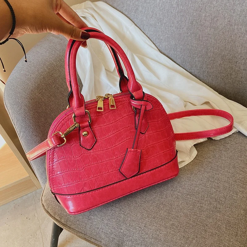 2022 Shell Shape Luxury Ladies Handbags Women Bags Brand Women Shoulder Tote Bags High Quality Pu Leather Purses and Handbags