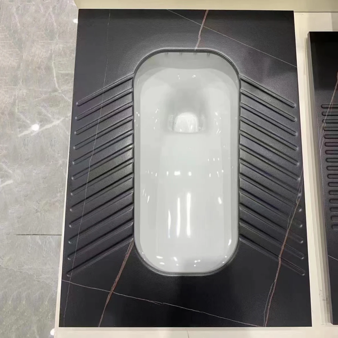 Good Quality Bathroom Sanitary Ware Toilet Bowl Bathroom Wc Sintered Stone Marble Squatting Wc Pan Toilets